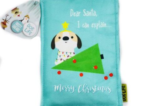 DOG LIFE DEAR SANTA PLUSH DOG PUPPY CHRISTMAS CARD CRINKLE GIFT FESTIVE PRESENTS Online