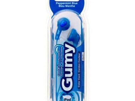 2x EARBUDS GUMY PEPPERMINT BLUE Wired Headphone GUMMY Earphones Supply