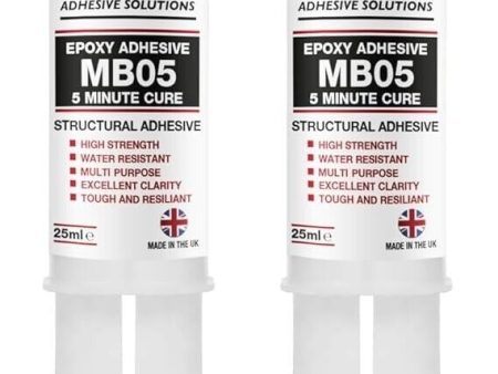 (Pack of 2) Megabond 25ml Fast Cure 5 Min Clear Epoxy Resin Structural Adhesive Online Hot Sale