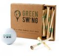 Green Swing Bamboo Golf Tees 83mm | Strong Sustainable Biodegradable | 30pcs For Discount