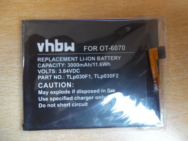 VHBW replacement battery for Alcatel OT-6070 3000mAh NEW For Discount