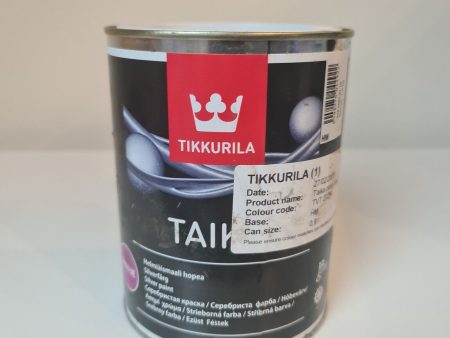 Tikkurilla Pearlescent Silver Paint 0.9L x 2 Expired 23 02 23 Hot on Sale