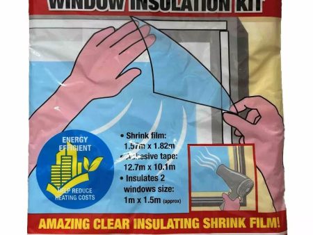 (H3) WINDOW INSULATION KIT SHRINK FIT DOUBLE GLAZING FILM DRAUGHT EXCLUDER Supply